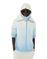 Veste zippée en mohair duveteux Gradient