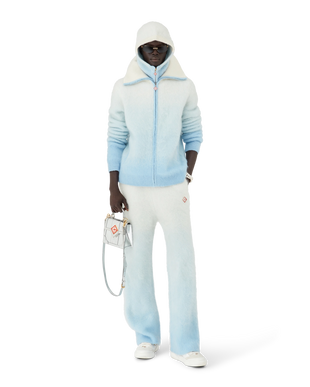 Fluffy Gradient Mohair Trousers