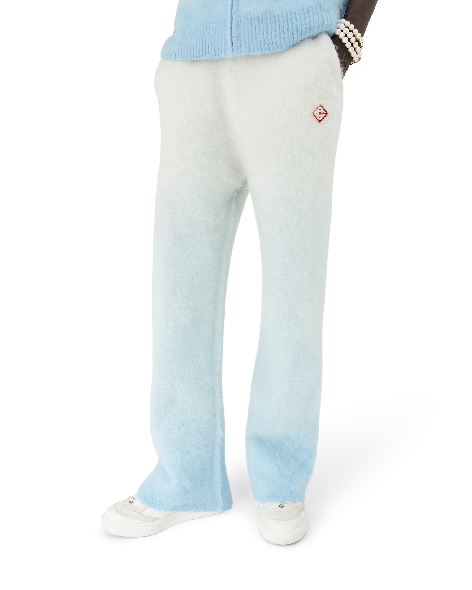 Fluffy Gradient Mohair Trousers