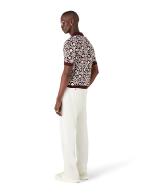 Polo en maille de coton à monogramme