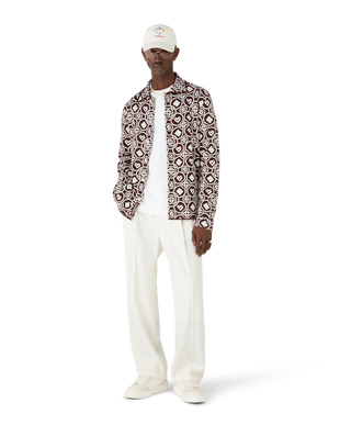 Chemise en maille de coton à monogramme