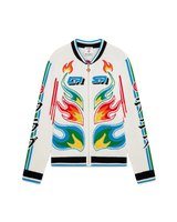 Flame Laurel Cotton Knit Casa Club Jacket