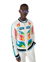 Flame Laurel Cotton Knit Casa Club Jacket