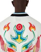 Flame Laurel Cotton Knit Casa Club Jacket