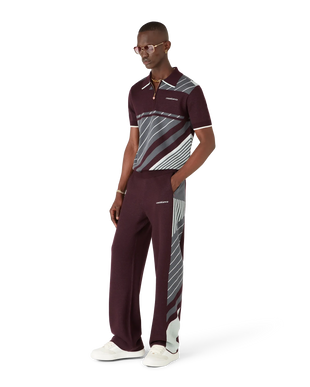 Merino Diagonal Tennis Polo