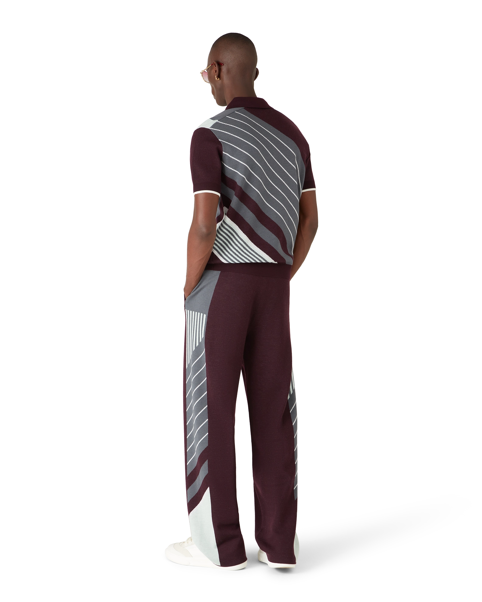 Merino Diagonal Tennis Polo