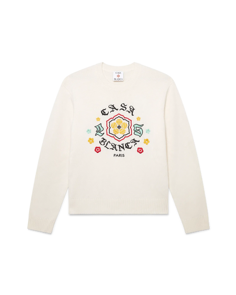 Emblem Merino Knit Crew Neck | Casablanca Paris