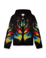 Mohair Flame Laurel Zip Hoodie