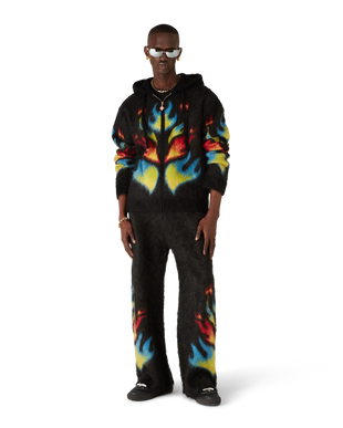 Mohair Flame Laurel Zip Hoodie