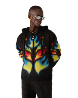 Mohair Flame Laurel Zip Hoodie