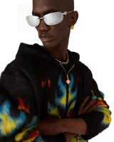 Mohair Flame Laurel Zip Hoodie