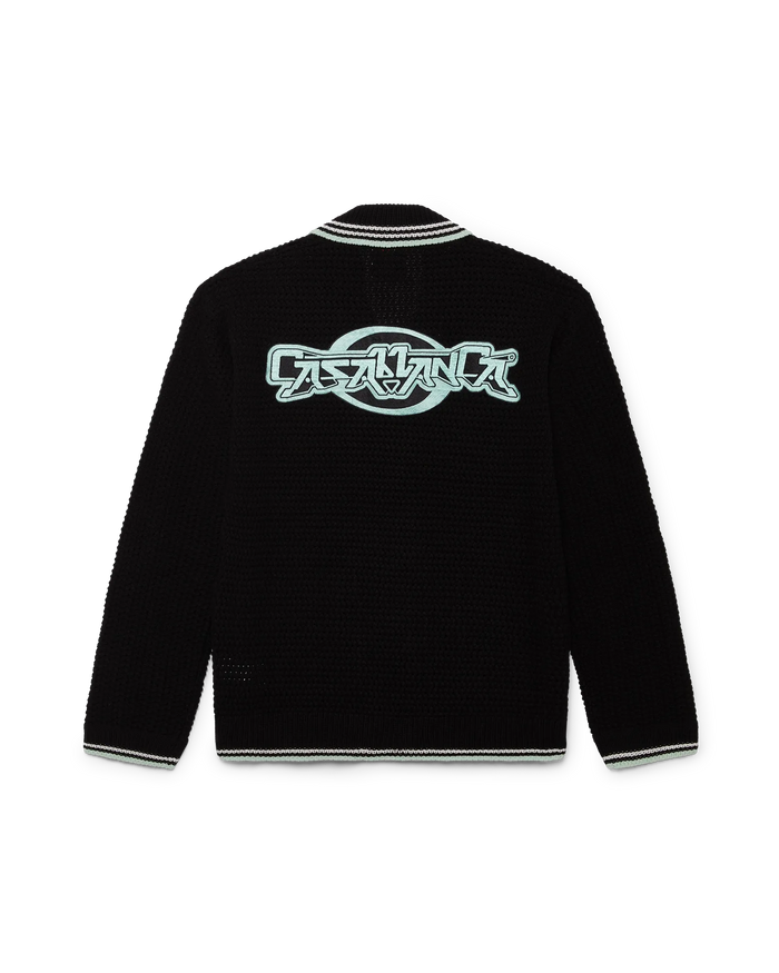 Embroidered Cotton Crochet Long Sleeve Shirt