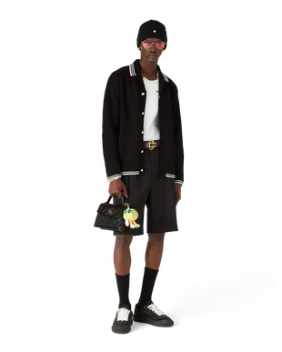 Embroidered Cotton Crochet Long Sleeve Shirt