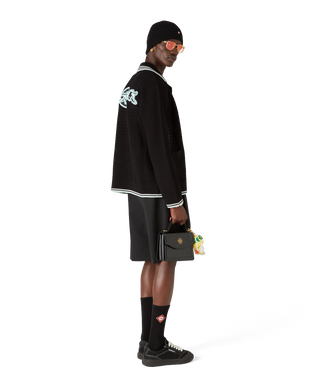 Embroidered Cotton Crochet Long Sleeve Shirt