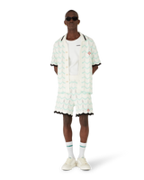 Gradient Wave Cotton Crochet Shorts