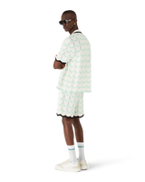 Gradient Wave Cotton Crochet Shorts