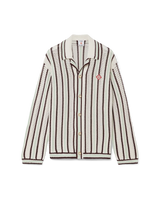 Striped Cotton Crochet Shirt