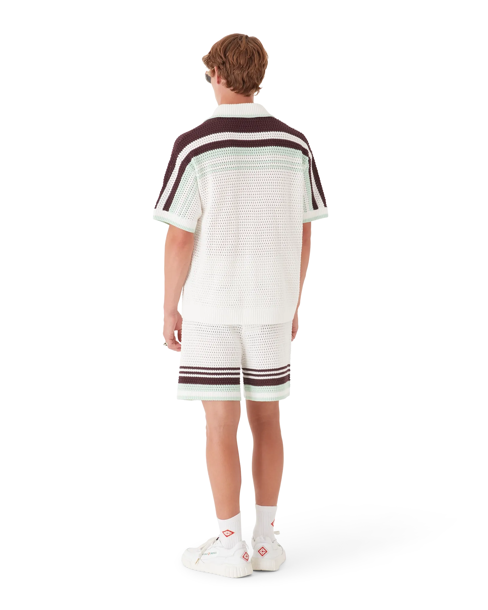 Tennis Cotton Crochet Short Sleeve Shirt