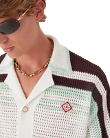 Tennis Cotton Crochet Short Sleeve Shirt