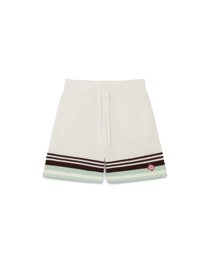 Short de tennis en crochet de coton