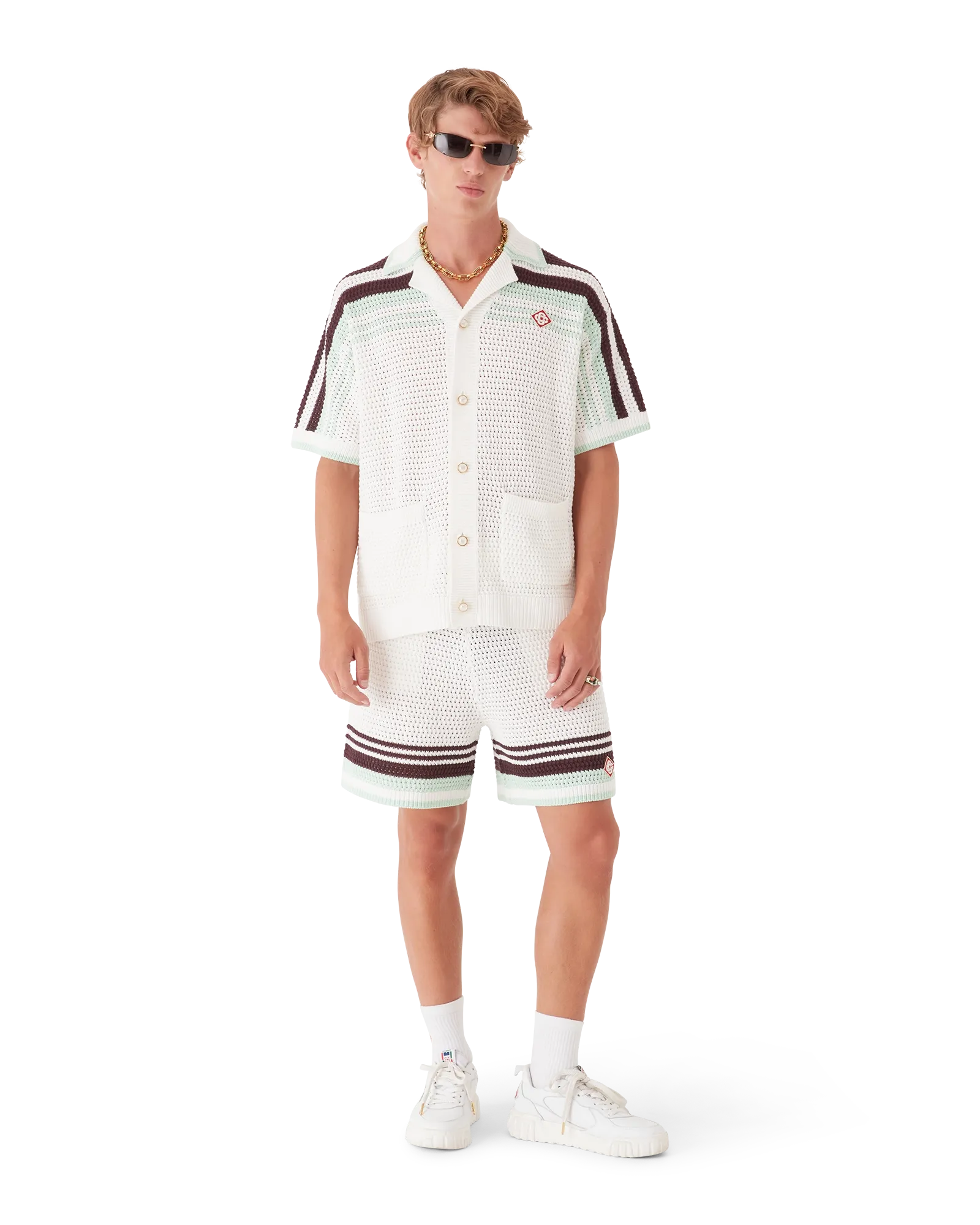 Tennis Cotton Crochet Shorts