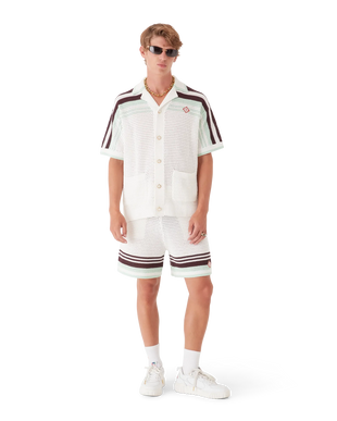 Tennis Cotton Crochet Shorts