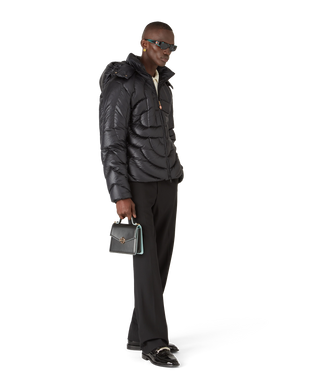 Monogram Quilted Nylon Down Puffer Jacket