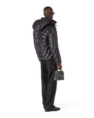 Monogram Quilted Nylon Down Puffer Jacket