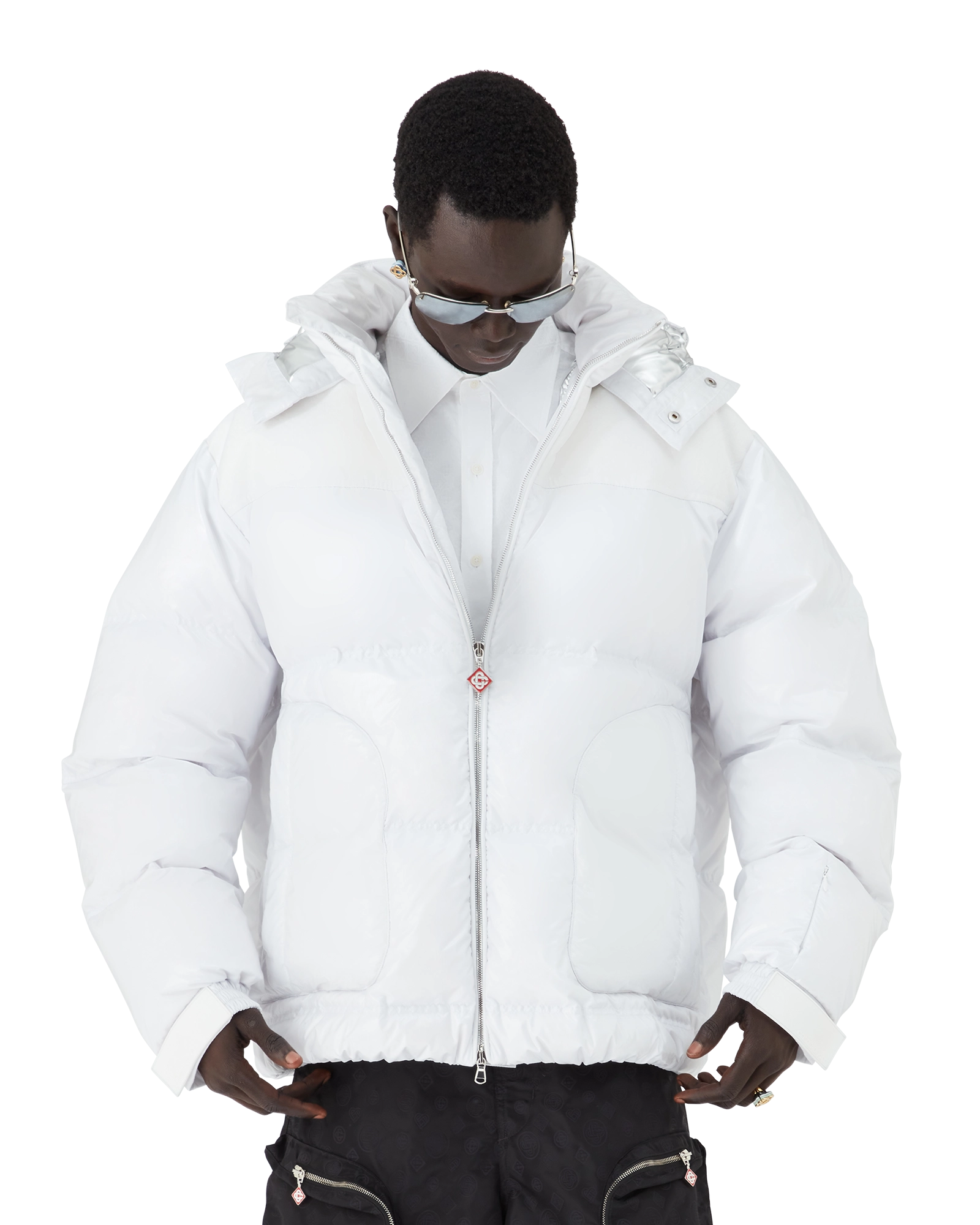 Nylon & Ripstop Down Puffer Jacket