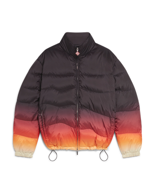 Gradient Quilted Down Puffer Jacket