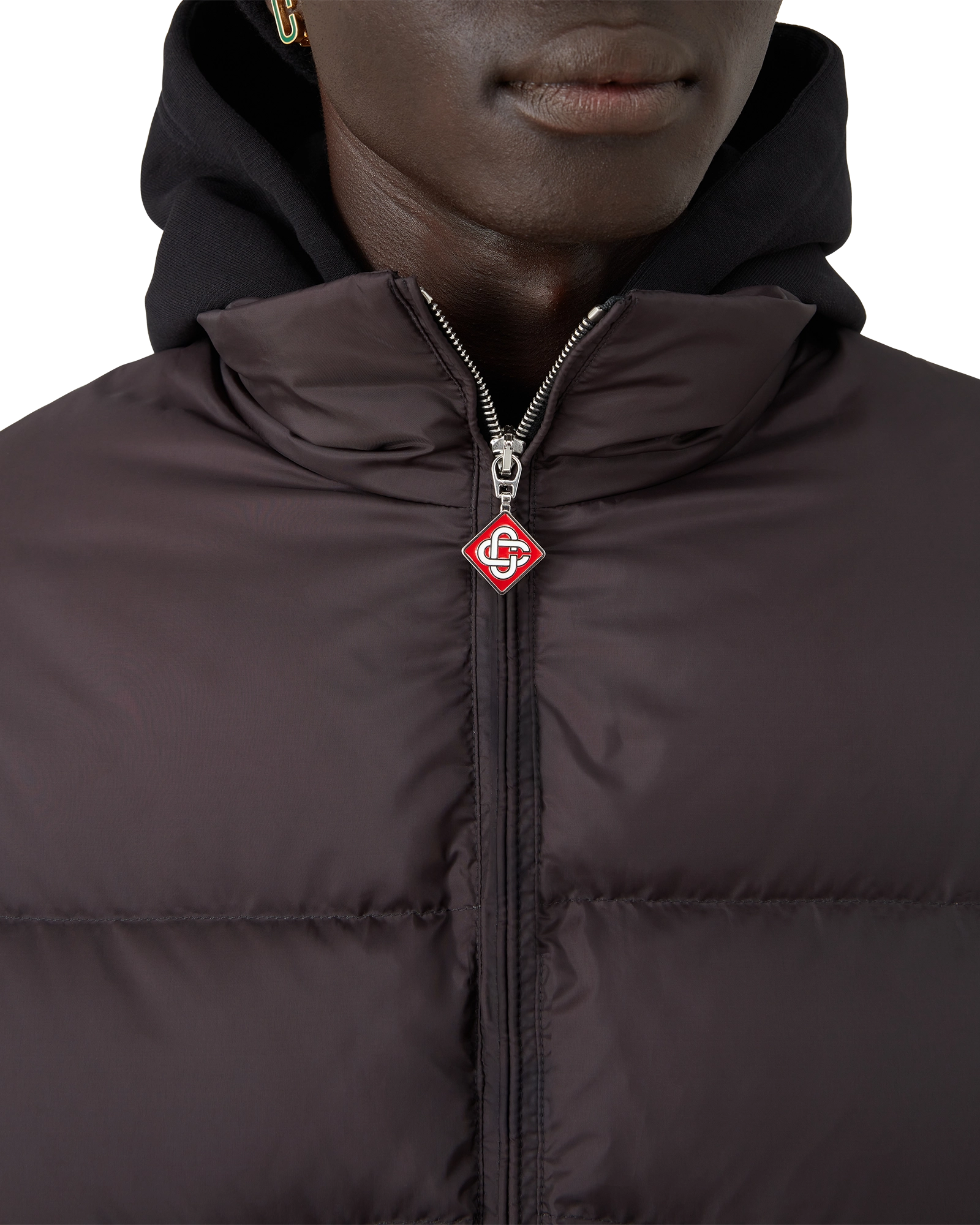 Gradient Quilted Down Puffer Jacket