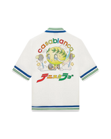 Tennis Mascot Short Sleeve Silk Twill Shirt