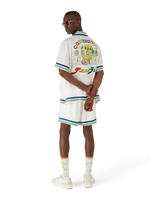 Tennis Mascot Short Sleeve Silk Twill Shirt