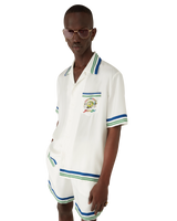 Tennis Mascot Short Sleeve Silk Twill Shirt