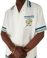 Tennis Mascot Short Sleeve Silk Twill Shirt