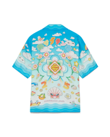 Kawaii Motif Short Sleeve Silk Twill  Shirt