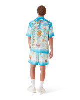 Kawaii Motif Short Sleeve Silk Twill  Shirt