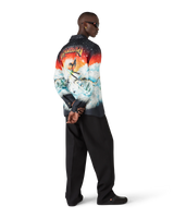 Chemise à manches longues en sergé de soie Ski Lake