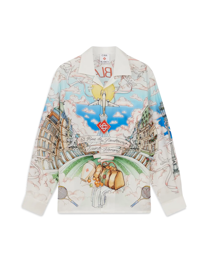 Chemise en soie à manches longues Paris Store