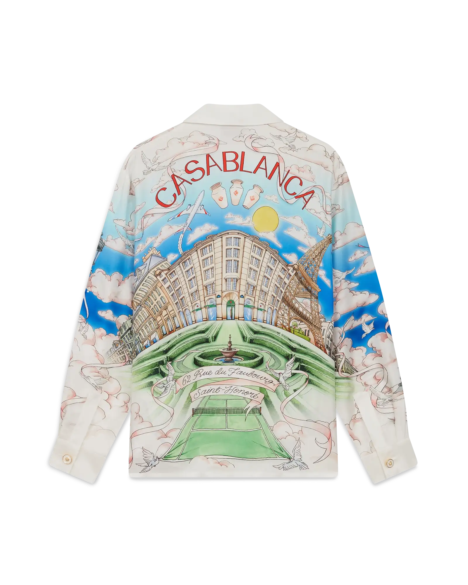 Paris Store Classic Long Sleeve Silk Shirt