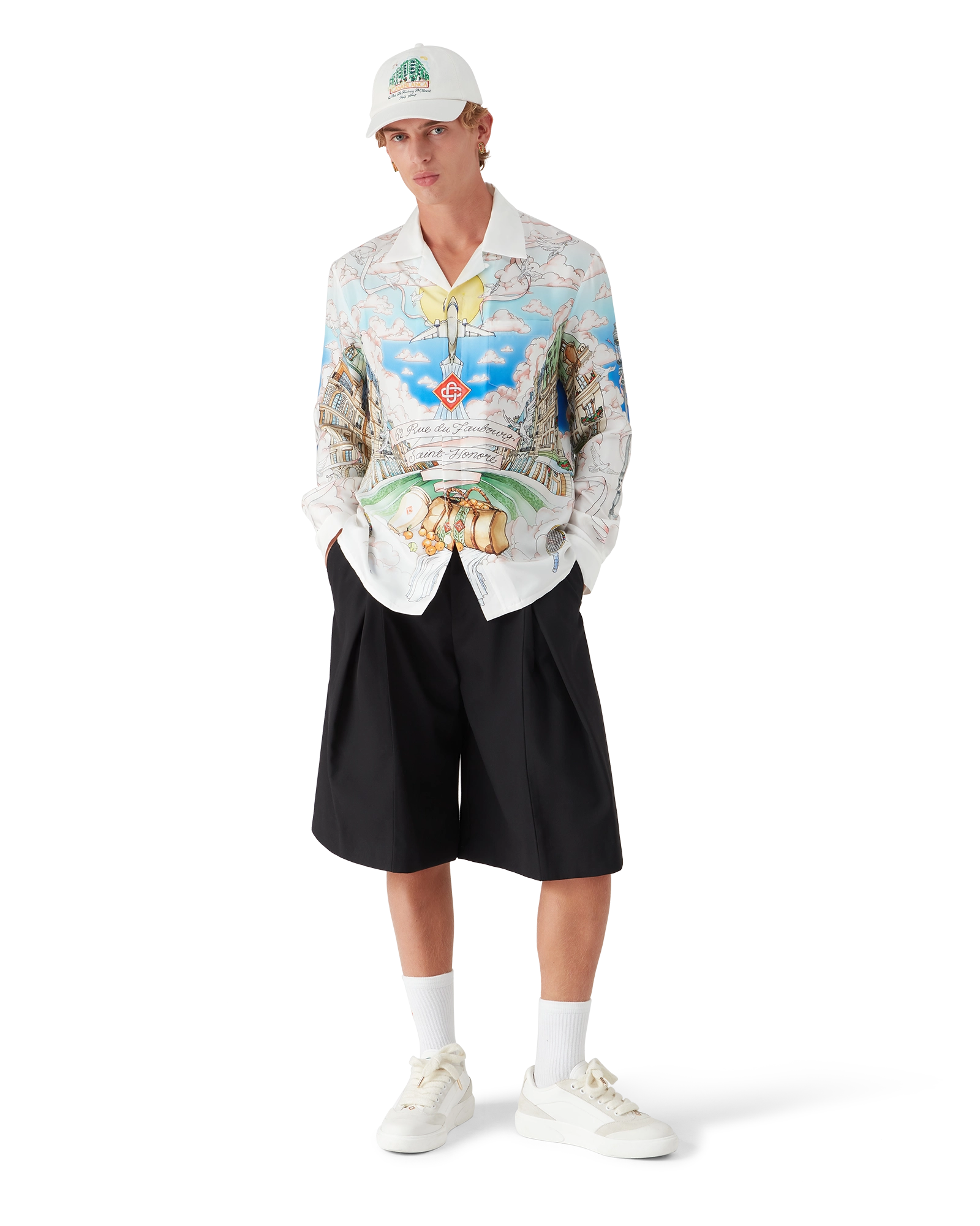 Paris Store Long Sleeve Silk Shirt