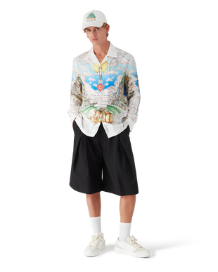 Paris Store Long Sleeve Silk Shirt