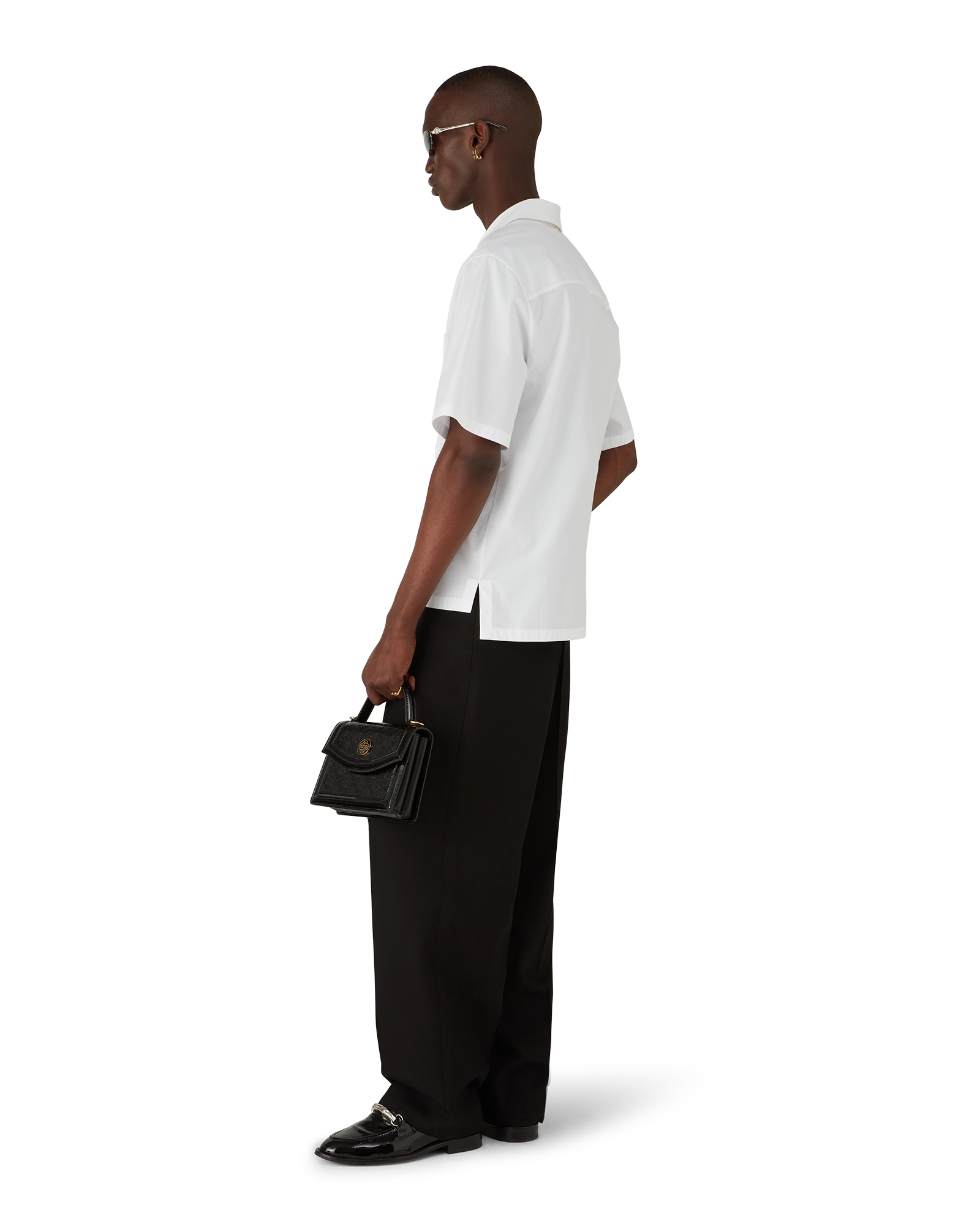 Cotton Poplin Embroidered Short Sleeve Shirt