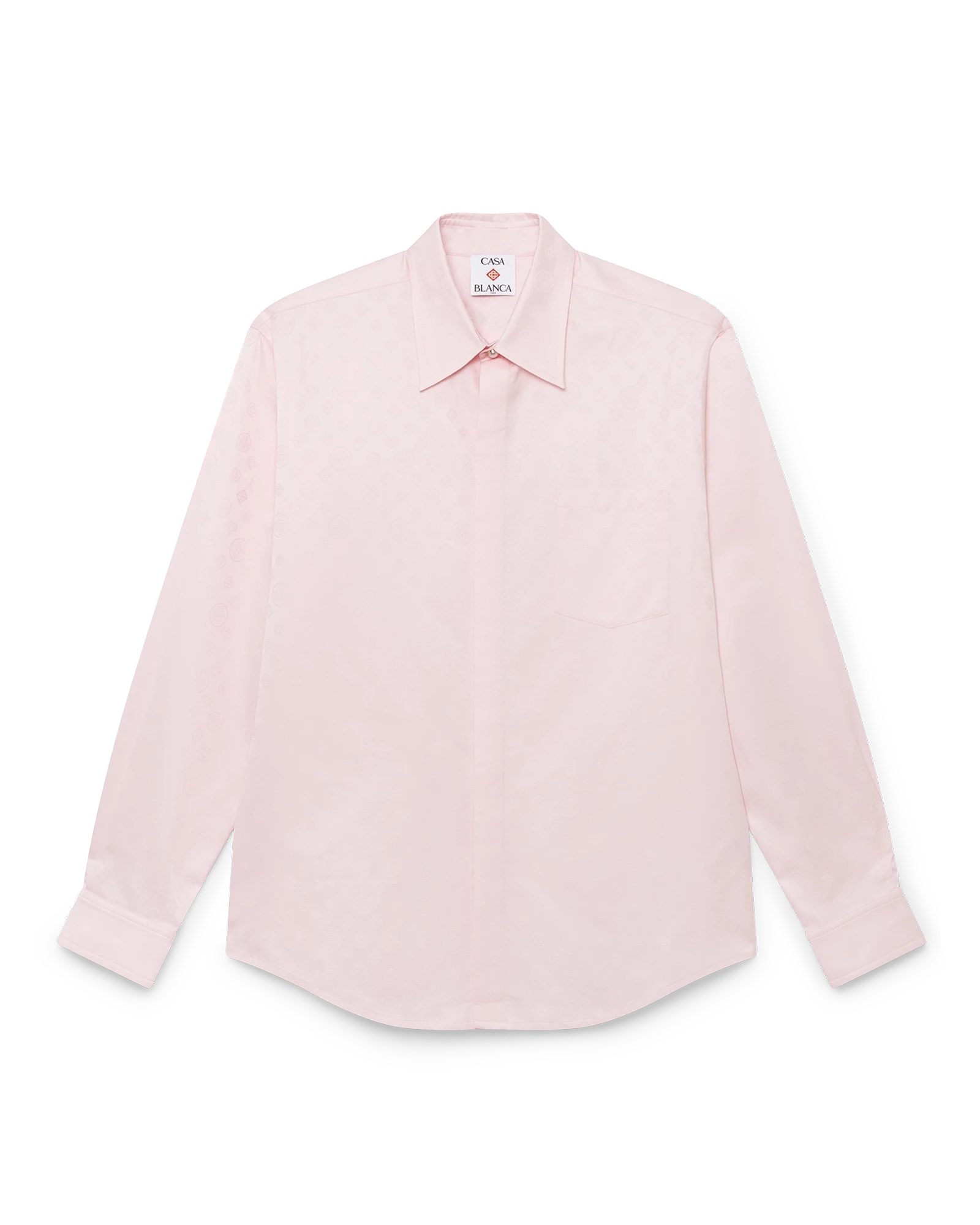 Cotton Monogram Long Sleeve Shirt
