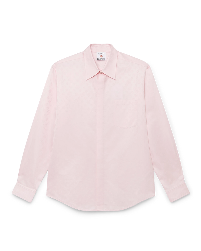 Cotton Monogram Long Sleeve Shirt