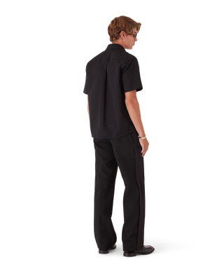 Cotton Monogram Short Sleeve Shirt