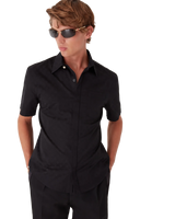 Cotton Monogram Short Sleeve Shirt