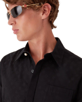 Cotton Monogram Short Sleeve Shirt