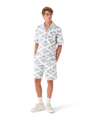 Jacquard Motif Short Sleeve Shirt