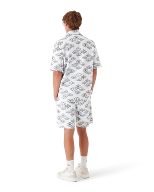 Jacquard Motif Short Sleeve Shirt